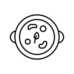 Fototapeta premium cooking line icon