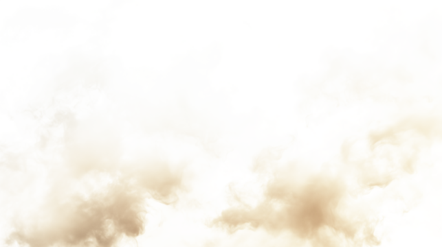 abstract light brown fluffy clouds mist fog smoke curling isolated on transparent background