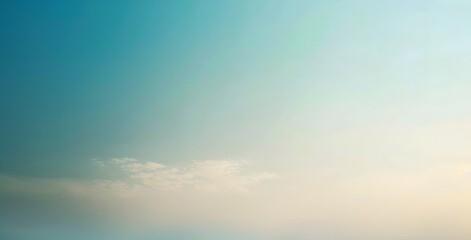 Obraz premium Minimalist Sky Gradient Background - Light Blue and Beige