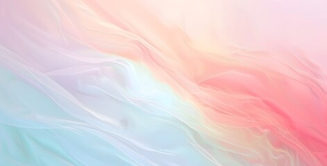 Obraz premium Pastel Rainbow Gradient Background With Copy Space