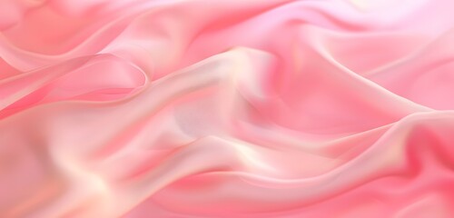 Obraz premium Elegant Pink Fabric Drape Background