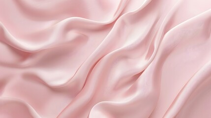 Obraz premium Soft Pink Silk Fabric Draped Background