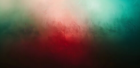 Abstract Red Green Gradient Blurred Background