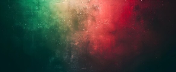 Fototapeta premium Minimalist Green Red Gradient Background Texture