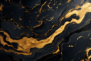 High resolution. Luxurious abstract fluid art painting, paint mix, glowing gold veins. Soft and dreamy design.