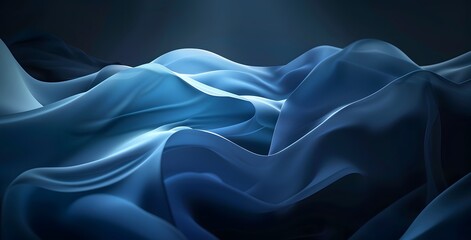 Obraz premium Abstract Blue Gradient Fabric Background