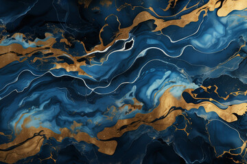 High resolution. Luxurious abstract fluid art painting, paint mix, glowing gold veins. Soft and dreamy design.