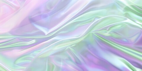 Abstract Pastel Holographic Background With Gradient