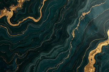 High resolution. Luxurious abstract fluid art painting, paint mix, glowing gold veins. Soft and dreamy design.