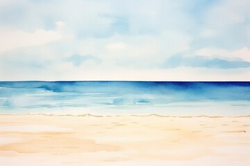 Fototapeta premium Sandy beach landscape outdoors horizon.