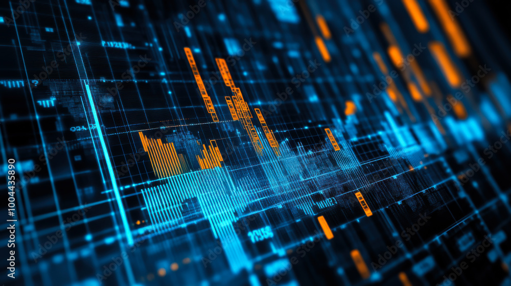 Aufkleber dynamic visualization of sound waves in a digital environment showcasing vibrant colors and intricat