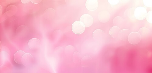 Soft Pink Blurred Background with Bokeh for Valentine's Day