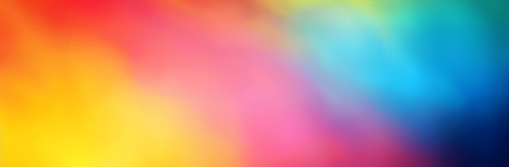 Abstract Rainbow Gradient Background With Blurred Edges