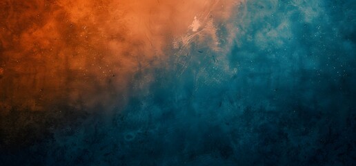 Abstract Orange and Blue Gradient Background