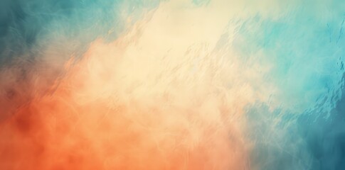 Obraz premium Abstract Light Blue and Orange Gradient Background