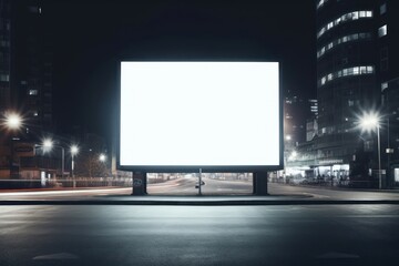 City billboard outdoors light.