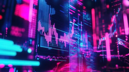 Obraz premium Abstract Digital Data Visualization