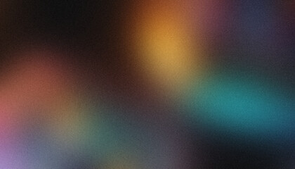 Obraz premium Abstract background with a grainy texture showing a blurred gradient from blue to orange, useful for graphic design