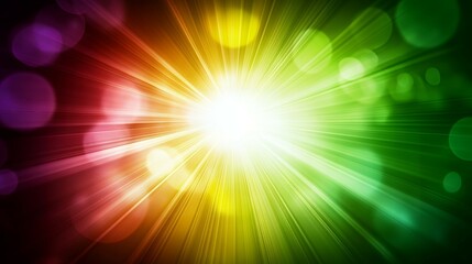 Fototapeta premium Abstract colorful rays of light