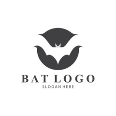 bat logo open wing bat logo simple design