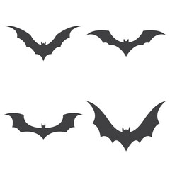 Naklejka premium bat logo open wing bat logo simple design