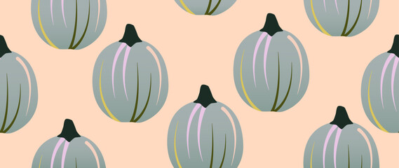 Vector seamless background. Minimalist autumn pattern. Modern print. Ideal for textile design, screensavers, covers, cards, invitations and posters.