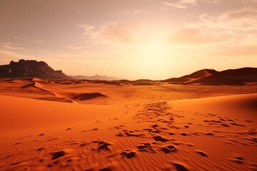 Desert landscape outdoors horizon.
