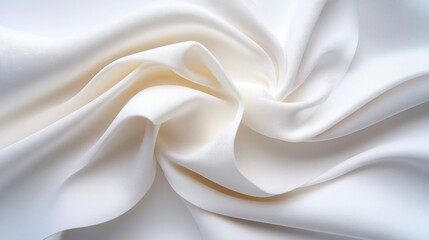 Fototapeta premium White Silk Fabric Drape Texture Background