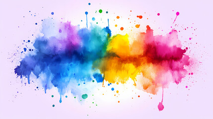 Watercolor colorful wet dye blue splash. Watercolor Splash. Illustration