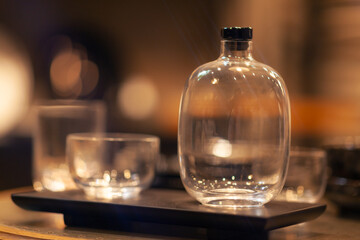 Close up on a table with luxury crockery, no people are visible.