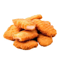 Nuggets on white background