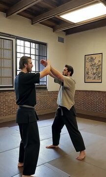 instructing on proper blocking technique