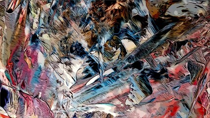 abstract background wallpaper. Modern motif visual art. Mixtures of oil paint. Trendy hand painting canvas. Wall decor and Wall art prints Idea. 3D Texture. Art object	