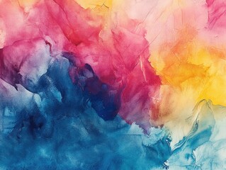 Clouds with Blue, Yellow, and Red Colors