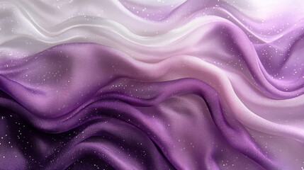 Obraz premium Close-up of a soft, purple and white ombre fabric.