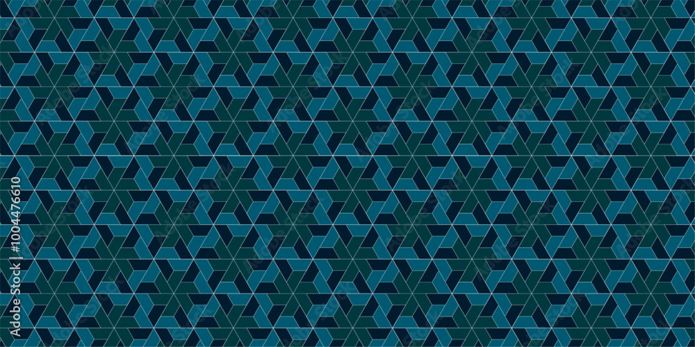 Aufkleber geometric shape background pattern design | seamless modern pattern design | triangle shape futurist