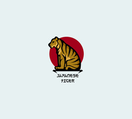 logo with a tiger. beautiful style