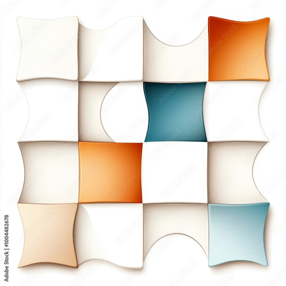 Poster colorful abstract geometric pattern design for background