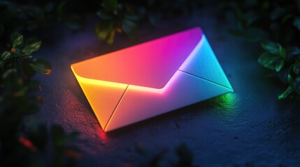 Colorful Envelope on Table