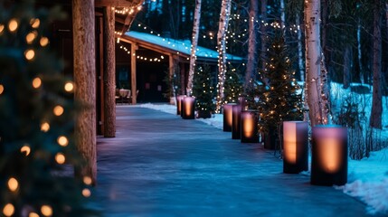 An immersive holiday web experience that invites users to explore a virtual rustic lodge, with interactive elements like holiday product displays, warm lighting, and outdoor-inspired branding.