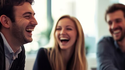 Joyful Moments of Laughter in a Group Setting
