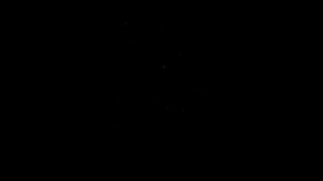 Animation blue light effects for teleport transporter isolate on black background.
