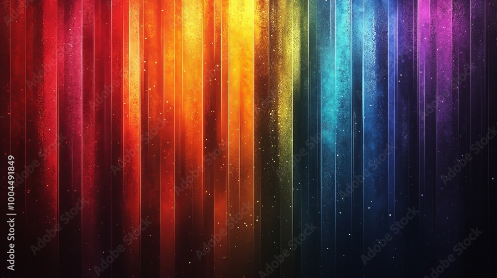 Sticker 4k resolution graphic. vivid and vibrant rainbow color abstract visual graphic pattern.
