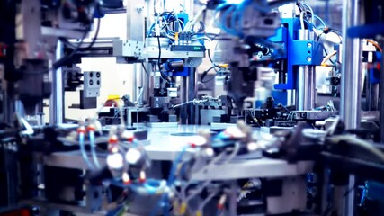 Industrial Robotics machine industrial factory - Powered by Adobe