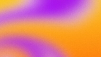 A gradient background featuring orange, purple, and yellow colors with a grainy noise texture, suitable for web banners or poster designs, giving a subtle vintage effect.