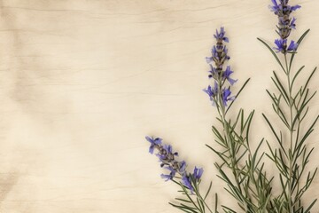 Fototapeta premium Real pressed rosemary flowers herbs backgrounds lavender.