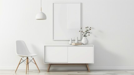 Minimalist Interior Design with White Furniture and Decor