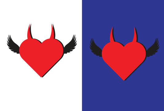 Davil love typography t-shirt design 