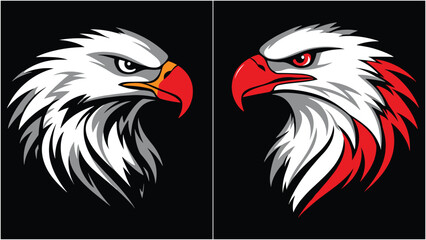 eagle head with wings