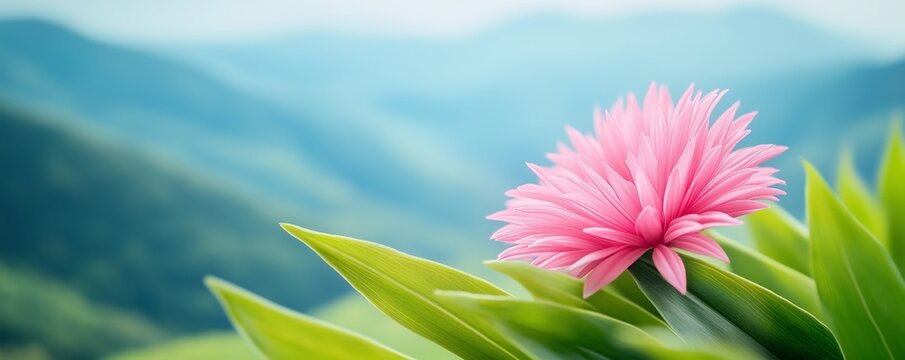 Mountain range covered in rich flora and fauna, demonstrating the importance of preserving biodiversity in natural landscapes for sustainable solutions